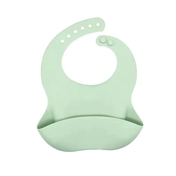 Green Silicone Baby Bib for Babies & Toddlers - Picture 1 of 1